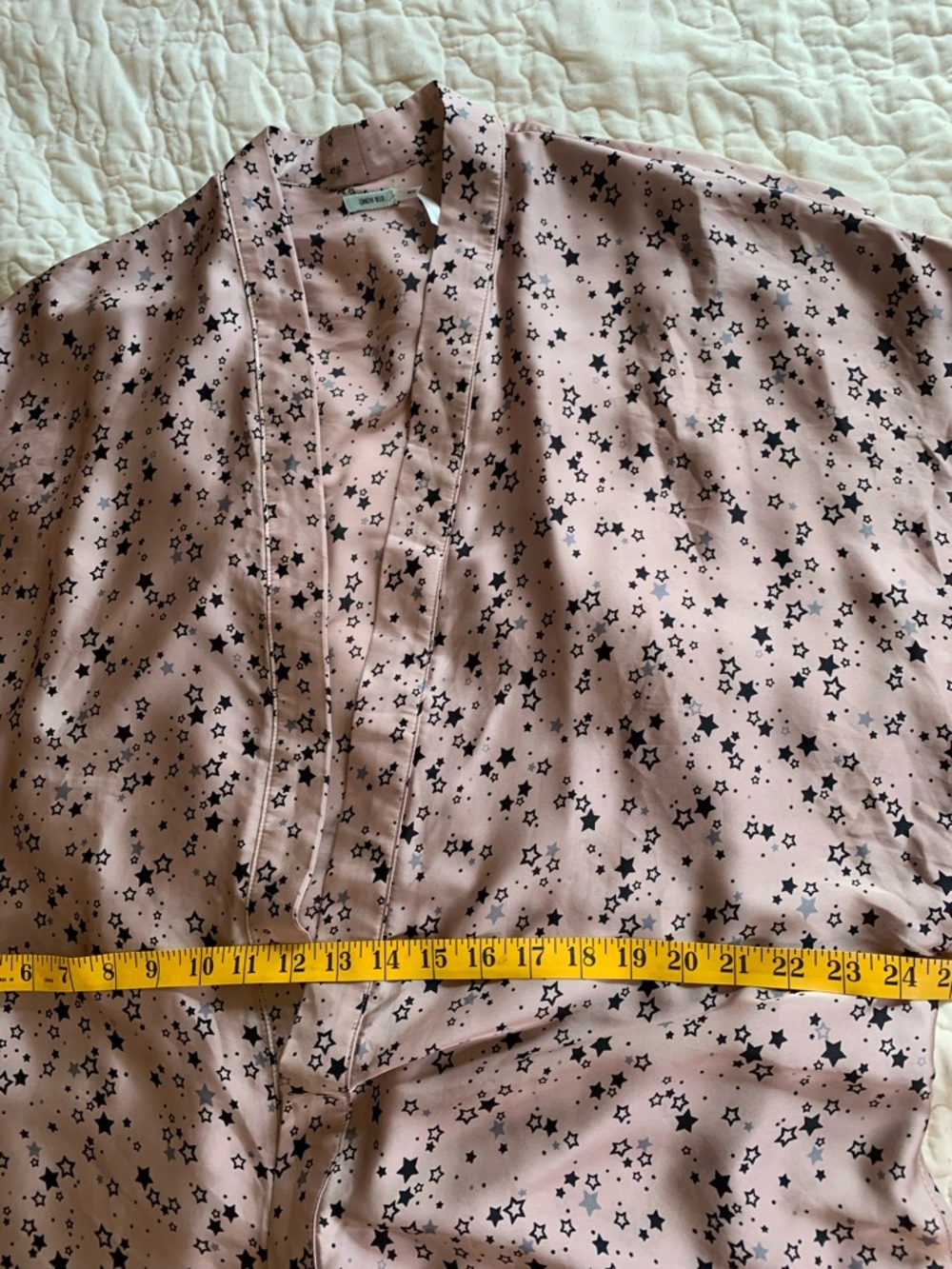 Urban Outfitters Kimchi Blue Bush Pink star print open kimono - Picture 9 of 14